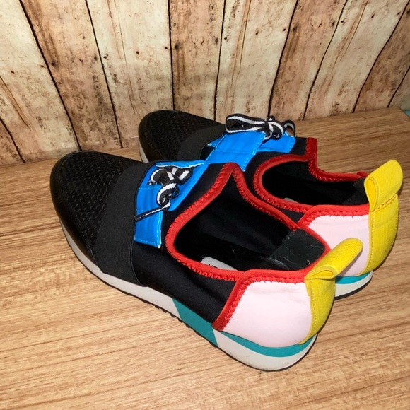 STEVE MADDEN WOMENS ANTICS LOW TOP FASHION SNEAKERS LACE UP SIZE 7M - Picture 2 of 11